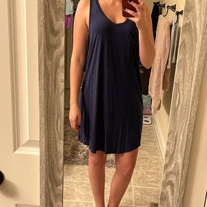Navy loose fitting sun dress